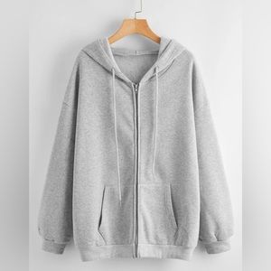 Gray oversized hoodie!!